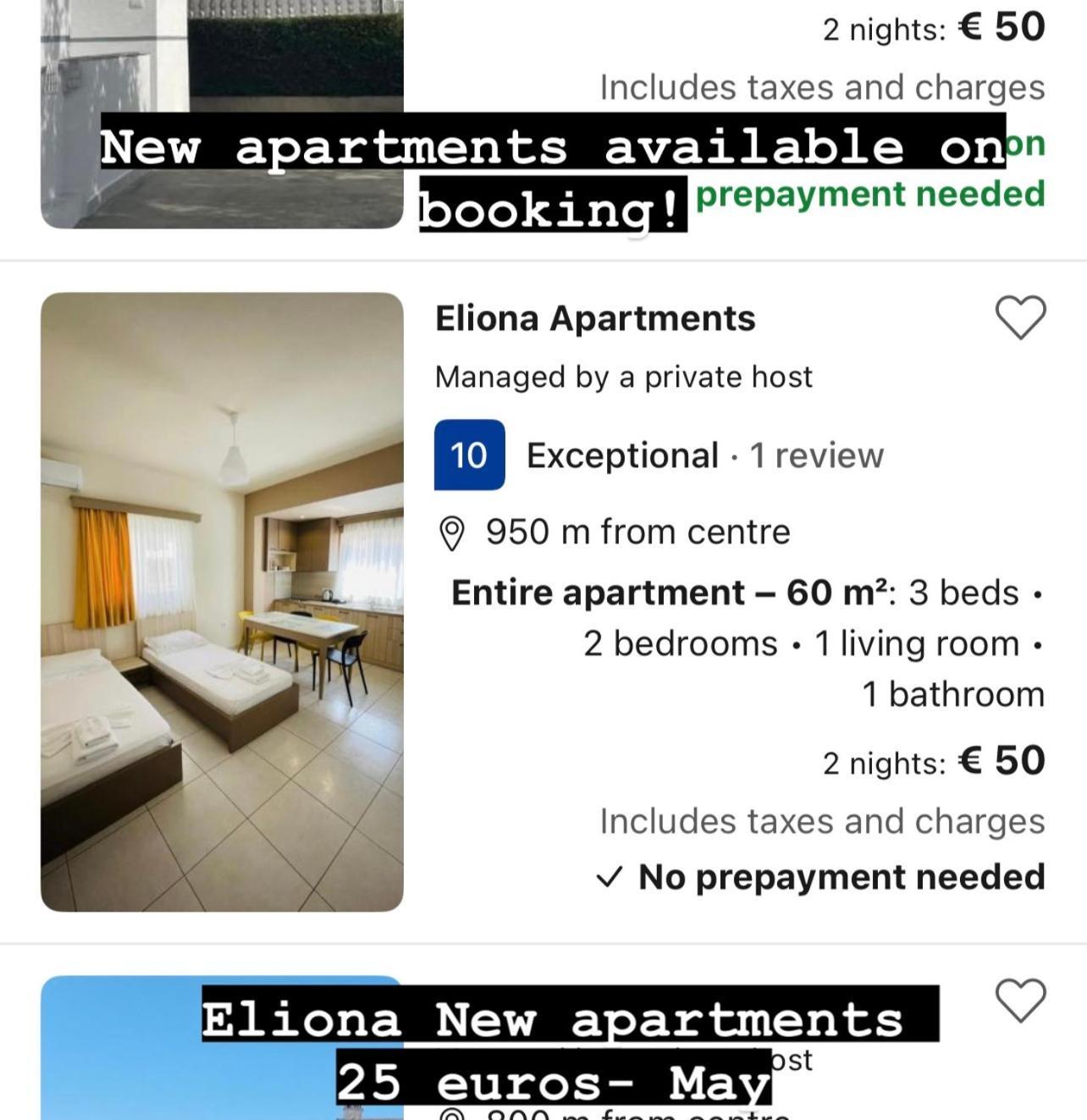 Durmishi Rooms & Apartments & Beach Саранда Екстер'єр фото